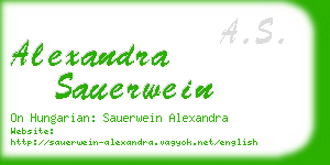 alexandra sauerwein business card